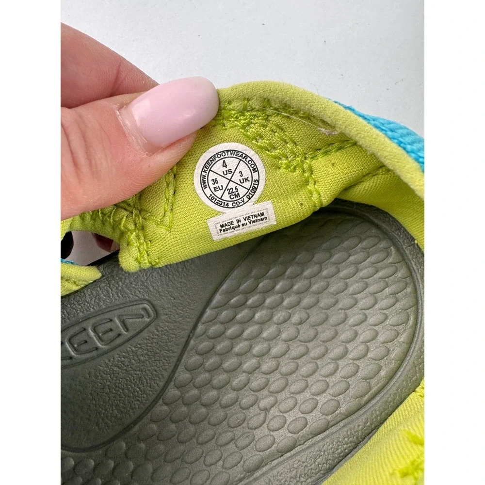 KEEN Kids Water Sandals Size 4 Toddler Blue Yellow H2 Newport‎